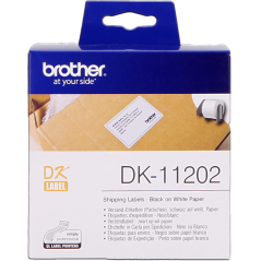 Brother DK-11202 Étiquettes Noir sur Blanc Originales 