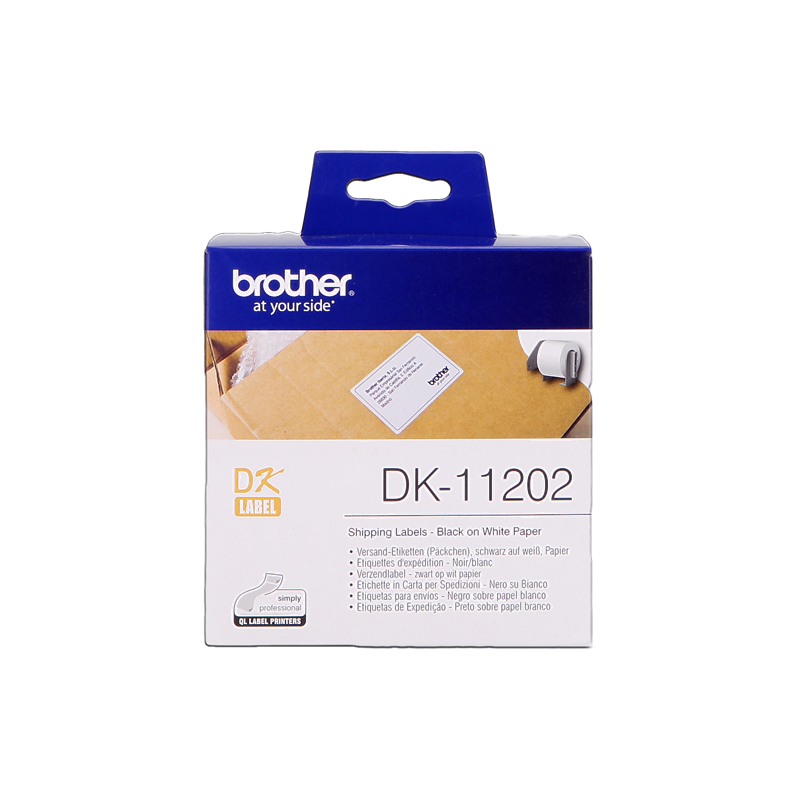Brother DK-11202 Étiquettes Noir sur Blanc Originales