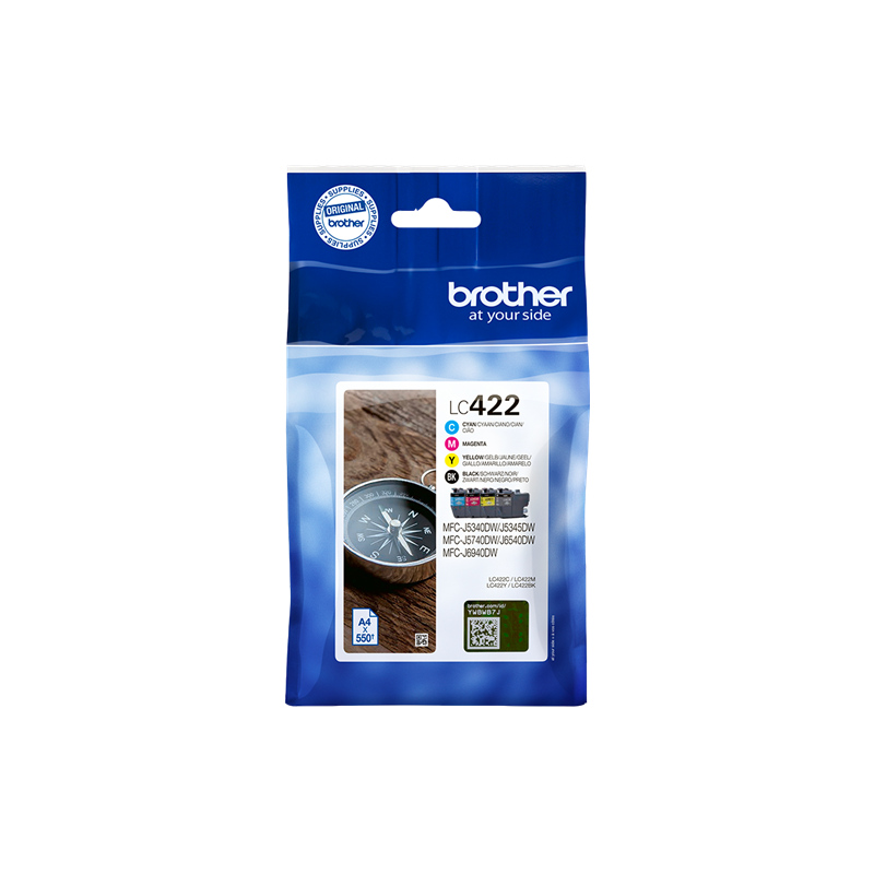 Brother LC422 Multipack 4 Cartouches Originales