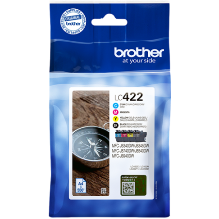 Brother LC422 Multipack 4 Couleurs Original 