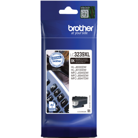 Brother LC3239XLBK Cartouche Noir Originale 