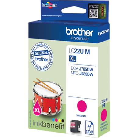 Brother LC22UM Cartouche Magenta Originale 