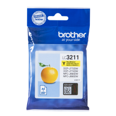 Brother LC3211Y Cartouche Jaune Originale 