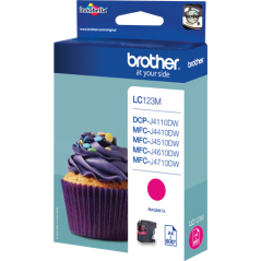 Brother LC123M Cartouche Magenta Originale 