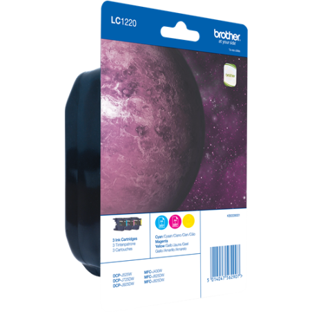 Brother LC1220 Multipack 3 Couleurs Original 