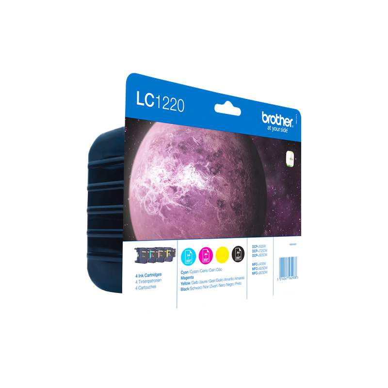 Brother LC1220 Multipack 4 Cartouches Originales