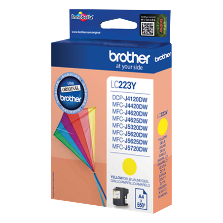 Brother LC223Y Cartouche Jaune Originale 