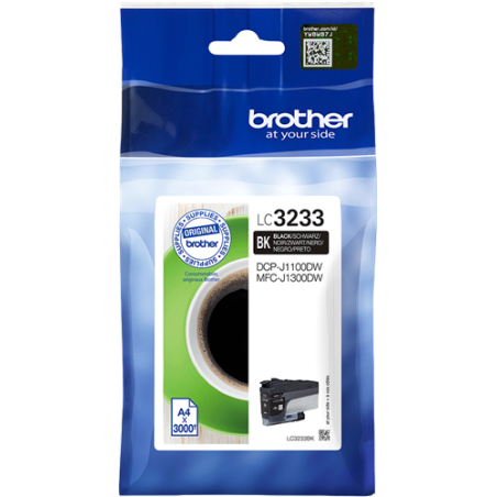 Brother LC3233BK Cartouche Noir Originale 