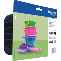 Brother LC221 Multipack 4 Couleurs Original 