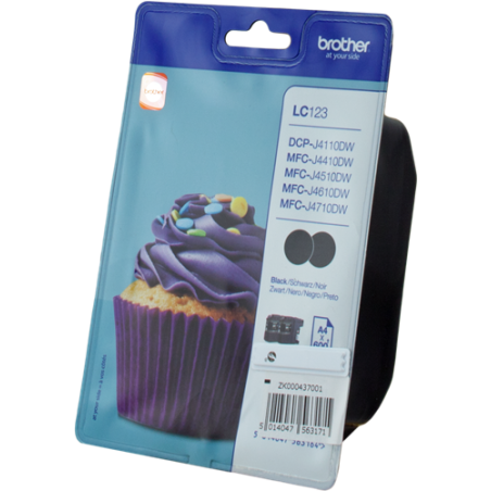 Brother LC123 Multipack Noir Original 