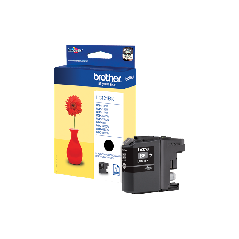 Brother LC121BK Cartouche Noir Originale