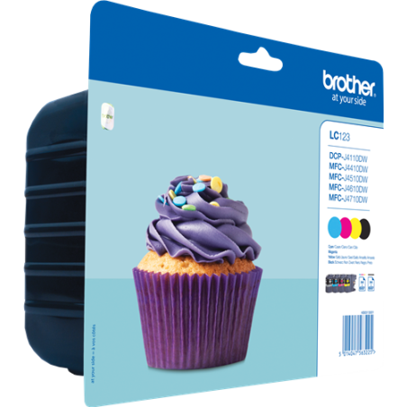 Brother LC123 Multipack 4 Couleurs Original 