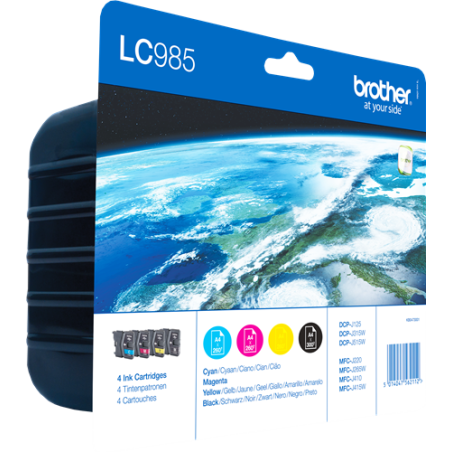 Brother LC985 Multipack 4 Couleurs Original 