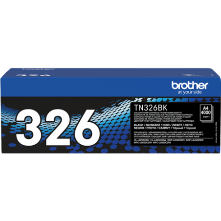 Brother TN-326BK Toner Noir Original 