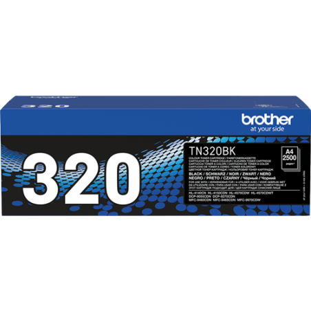 Brother TN-320BK Toner Noir Original 