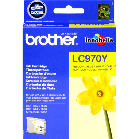 Brother LC970Y Cartouche Jaune Originale 