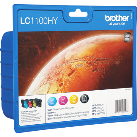 Brother LC1100HY Multipack 4 Couleurs Original 
