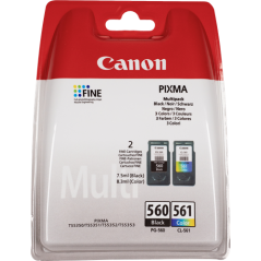 Canon PG-560 + CL-561 Multipack 4 Couleurs Original 