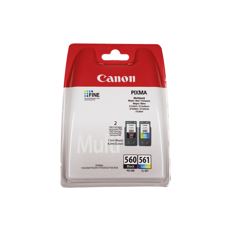 Canon PG-560 + CL-561 Multipack 2 Cartouches Original