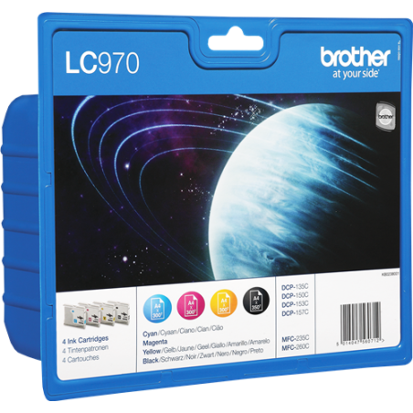 Brother LC970 Multipack 4 Couleurs Original 
