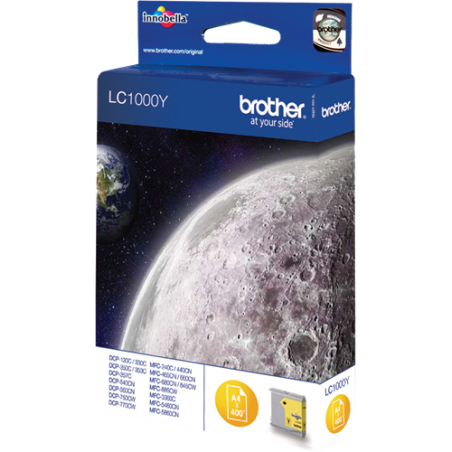 Brother LC1000Y Cartouche Jaune Originale 