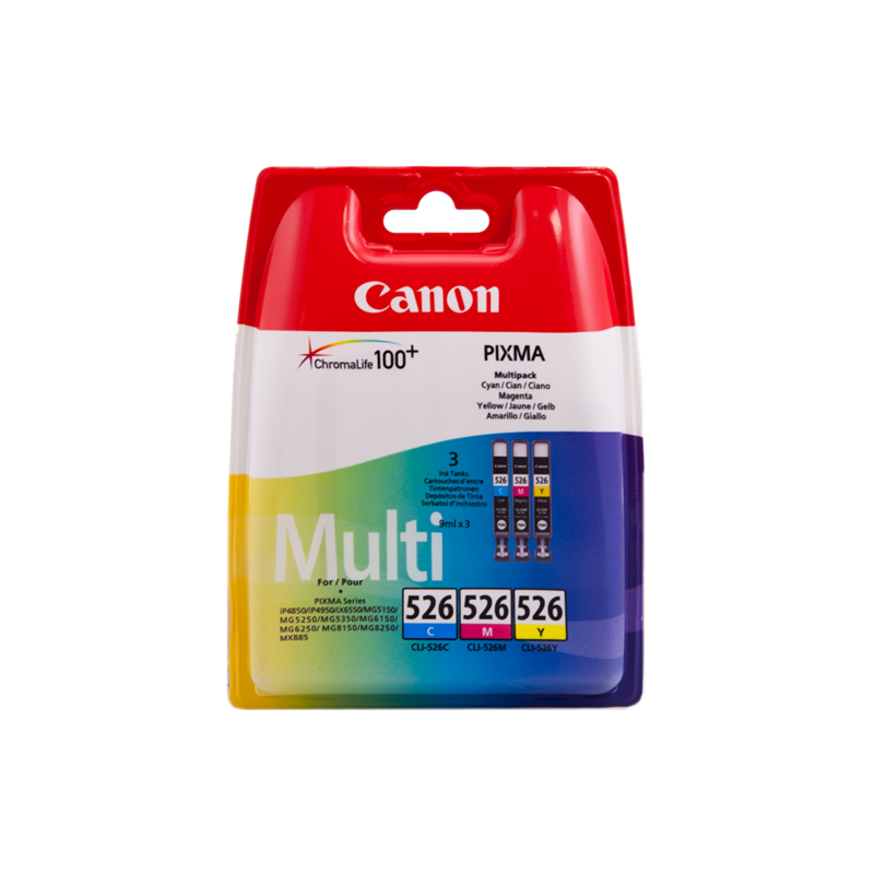 Canon CLI-526 Multipack 3 Couleurs Original