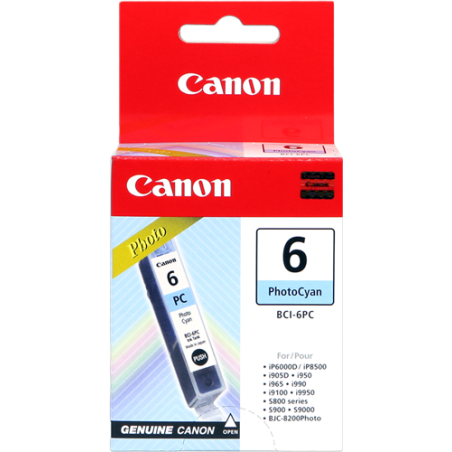 Canon BCI-6pc Cartouche Cyan Originale 