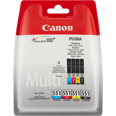 Canon CLI-551 Multipack 4 Couleurs Original 