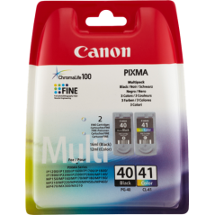 Canon PG-40 + CL-41 Multipack 4 Couleurs Original 