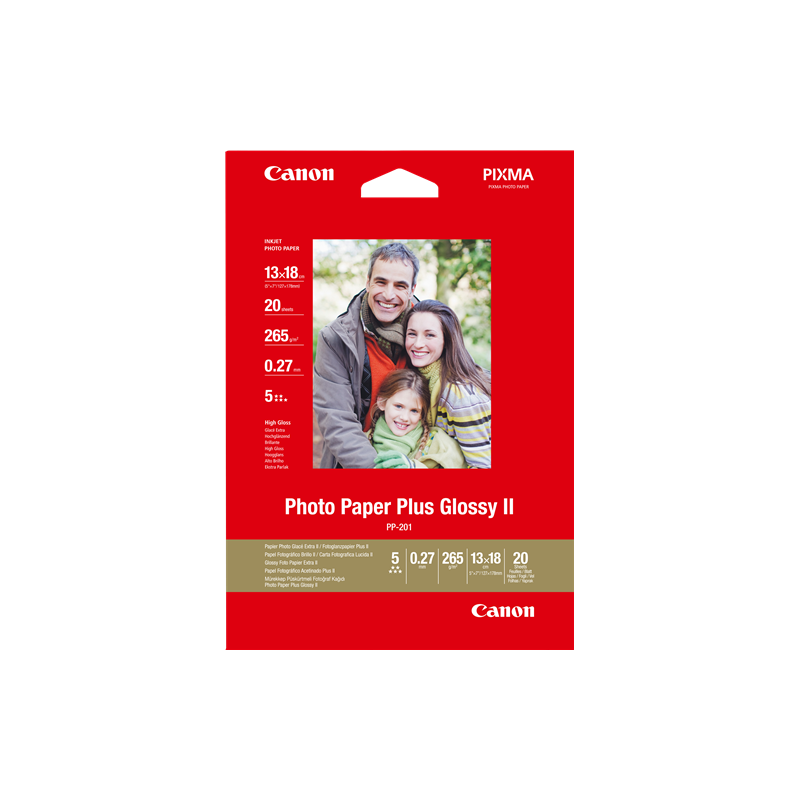 Canon PP-201 Papier photo 13x18cm 265g 20 feuilles