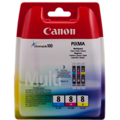 Canon CLI-8 Multipack 3 Couleurs Original 