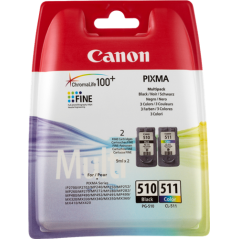 Canon PG-510 + CL-511 Multipack 4 Couleurs Original 