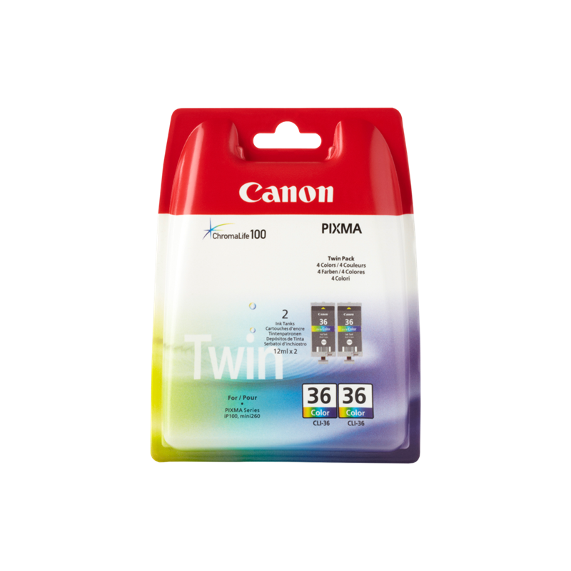 Canon CLI-36 Twin Multipack Couleur Original