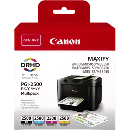 Canon PGI-2500 Multipack 4 Couleurs Original 