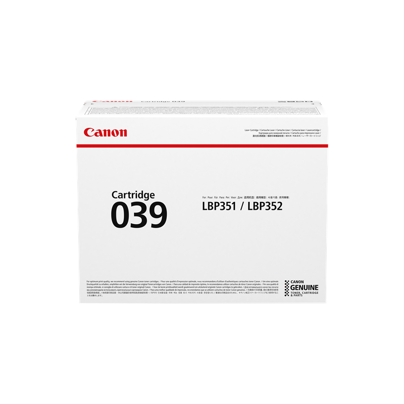 Canon 039 Toner Noir Original