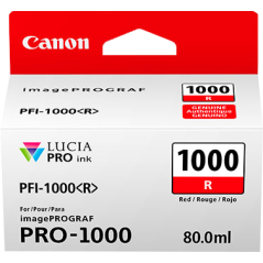 Canon PFI-1000r Cartouche Rouge Originale 