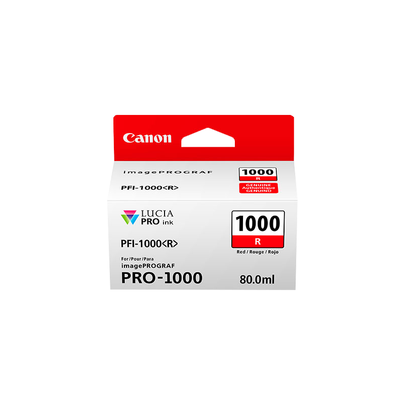 Canon PFI-1000r Cartouche Rouge Originale Canon PFI-1000r Cartouche Rouge Originale