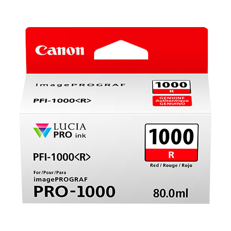 Canon PFI-1000r Cartouche Rouge Originale 