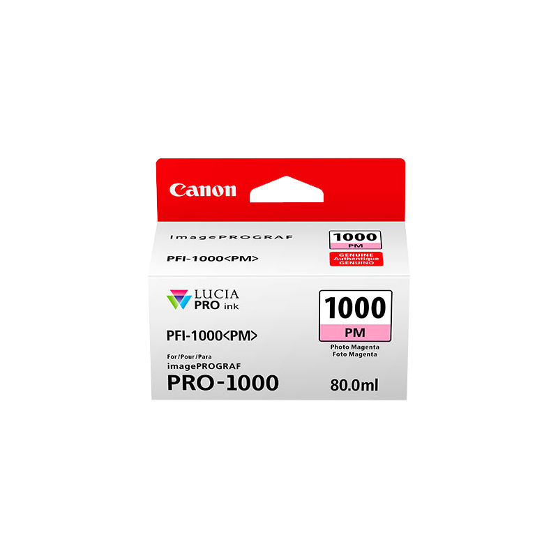 Canon PFI-1000pm Cartouche Photo Magenta Originale Canon PFI-1000pm Cartouche Photo Magenta Originale