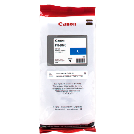 Canon PFI-207c Cartouche Cyan Originale 