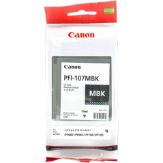 Canon PFI-107mbk Cartouche Noir mat Originale 