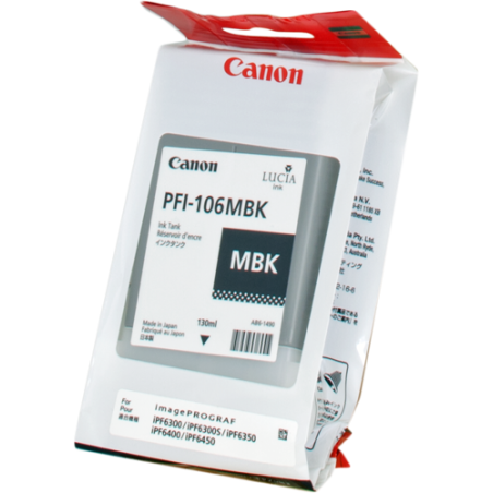 Canon PFI-106mbk Cartouche Noir Originale 