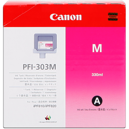 Canon PFI-303m Cartouche Magenta Originale 