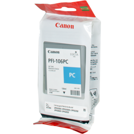 Canon PFI-106pc Cartouche Cyan Originale 