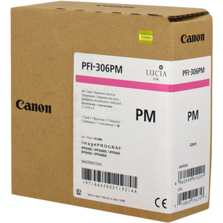 Canon PFI-306pm Cartouche Magenta Originale 