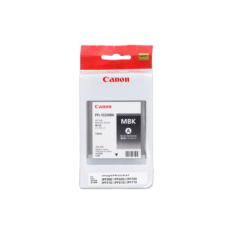 Canon PFI-102mbk Cartouche Noir Originale