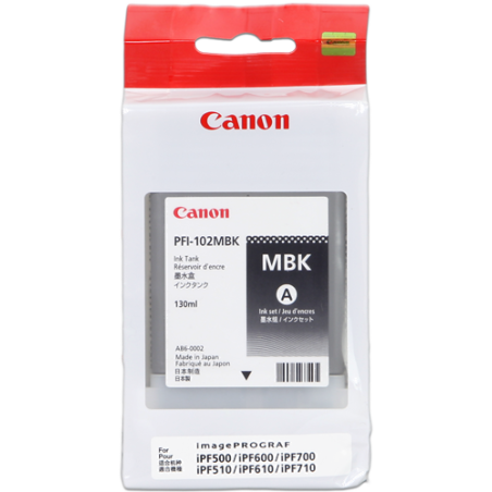 Canon PFI-102mbk Cartouche Noir Originale 