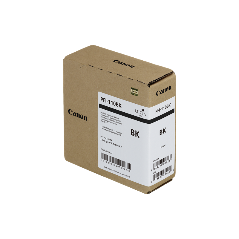 Canon PFI-110bk Cartouche Noir Originale