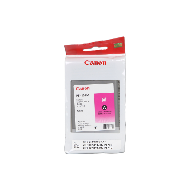 Canon PFI-102m Cartouche Magenta Originale Canon PFI-102m Cartouche Magenta Originale
