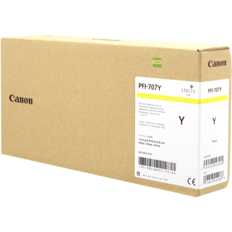 Canon PFI-707y Cartouche Jaune Originale 